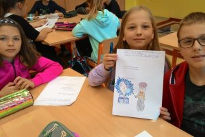 Žáci 4. B se učí s Harrym Potterem